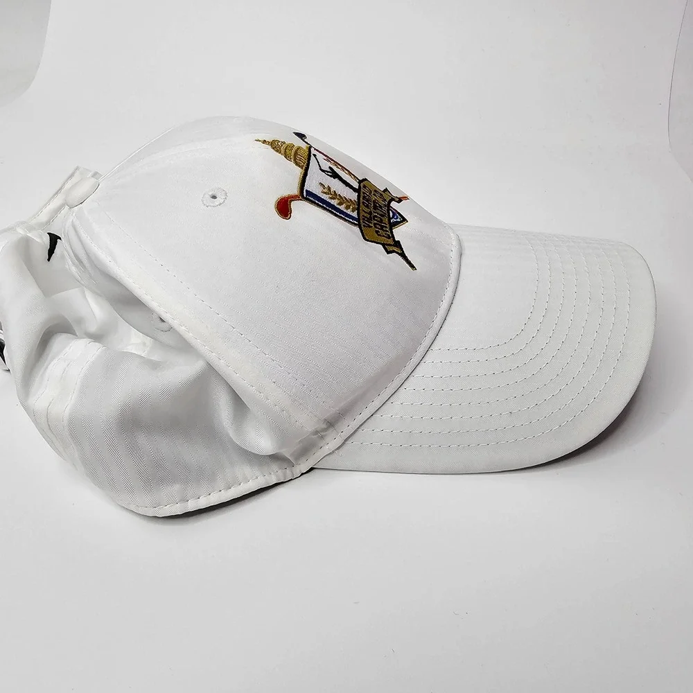 Nike Golf Capital Embroidered Baseball Cap Men's White Adjustable‎ Strap